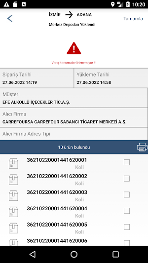 Akarnak Lojistik Sürücü Takip Screenshot 2