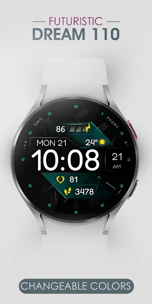 Dream 110 - Digital Watch Face Screenshot 1