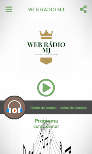 Web Rádio MJ Screenshot 1