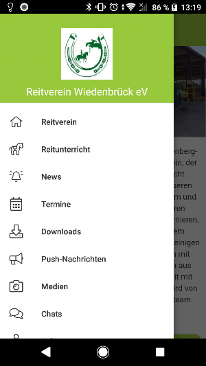 Reitverein Wiedenbrück e.V. Screenshot 2