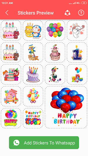 Happy Birthday Stickers For Whatsapp Screenshot 3