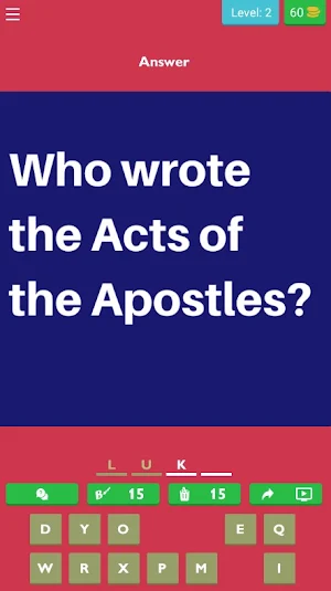 Bible Quiz On Acts Chap 1-14 Screenshot 0
