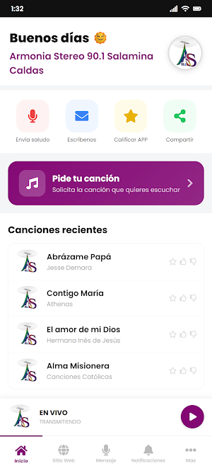 Armonia Stereo 90.1 - Salamina Screenshot 0