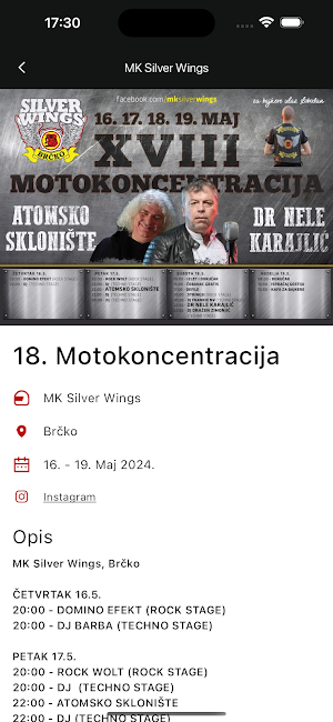 Moto Kalendar Screenshot 2