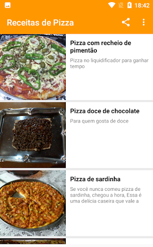 Receita de Pizza Screenshot 2