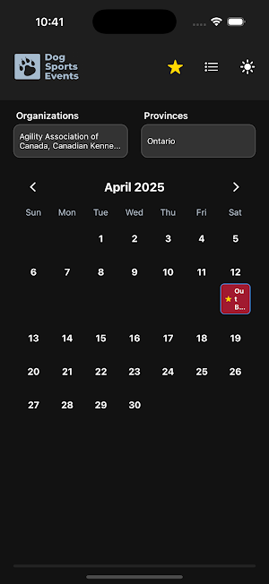 Dog Sports Events Screenshot 2