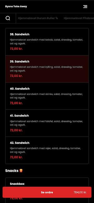 Byens Take Away - Middelfart Screenshot 2