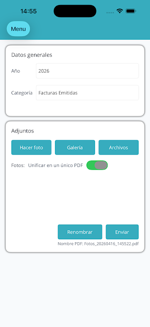 Servigest Empresarial App Screenshot 2