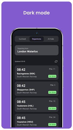 VelociGo: Live Train Times Screenshot 3