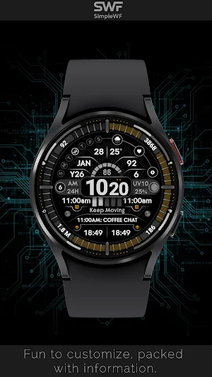 Digital Watch Face Infowatch 2 Screenshot 2