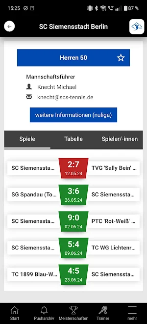 SC Siemensstadt Berlin Tennis Screenshot 2