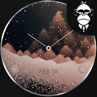 Winter Rose Gold watch face