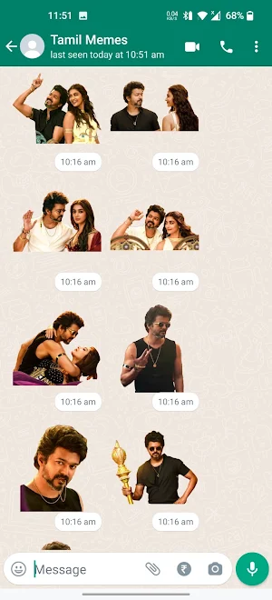 Vijay's Beast Stickers Screenshot 0