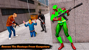 Flying Robot Rope Hero Games: Grand Crime City Screenshot 3