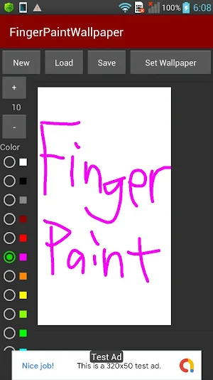 Finger Paint Wallpaper Screenshot 0