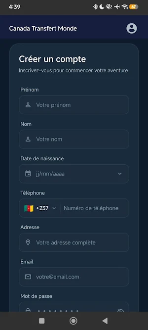 Canada Transfert Monde Screenshot 0