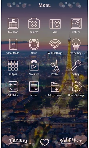 Beautiful Theme-Night in Paris Screenshot 1