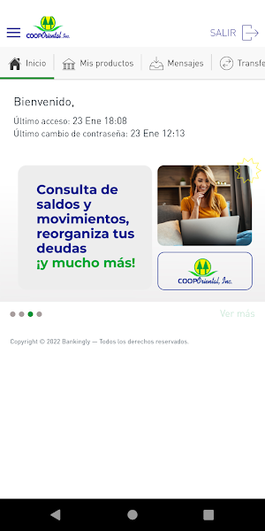 Internet Banking CoopOriental Screenshot 0