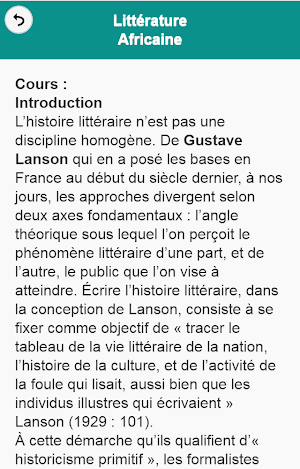 Littérature Africaine : Cours Screenshot 1