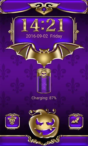Halloween Go Locker theme Screenshot 1