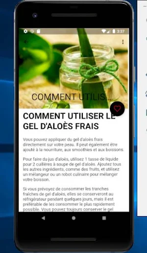 Utilisation de l'aloe vera Screenshot 3