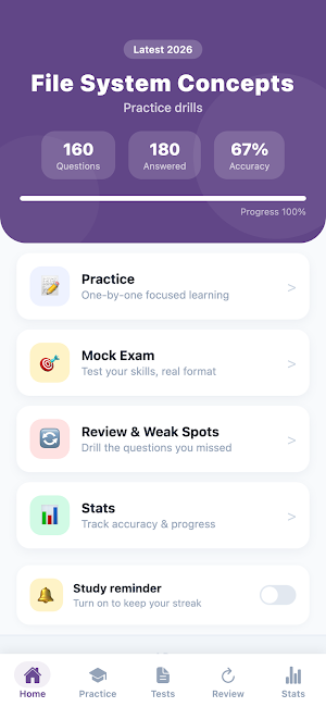 File System Concepts: Practice Screenshot 0