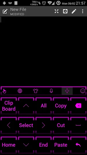 Keyboard Theme Neon 2 Purple Screenshot 3