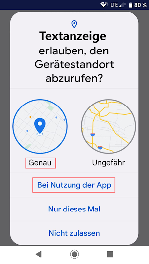Textanzeige Screenshot 3