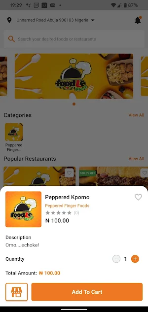 Foodle Naija Screenshot 1