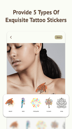 Tattoo my photo - Pic stickers Screenshot 0