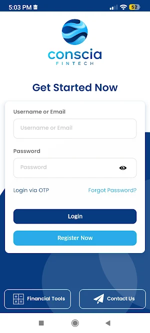 Conscia Fintech Screenshot 0