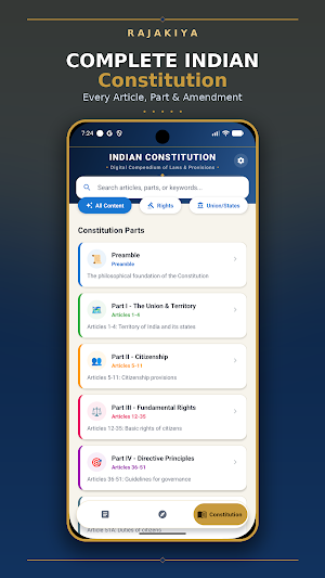 Rajakiya: Indian Polity Guide Screenshot 2