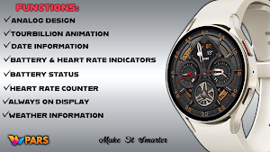 Tourbillion Analog Watch Face Screenshot 2