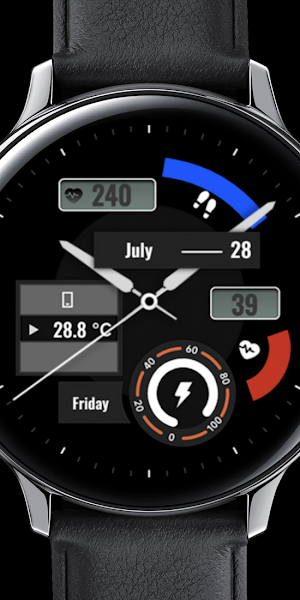 Electronic graphics WatchFace Screenshot 3