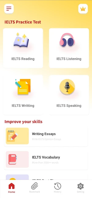 IELTS Practice Test Screenshot 0