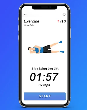 Knee Pain Exercise App Screenshot 2
