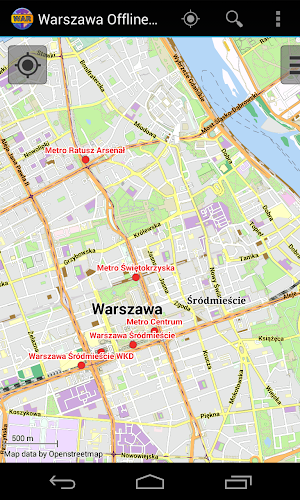 Warsaw Offline City Map Screenshot 0