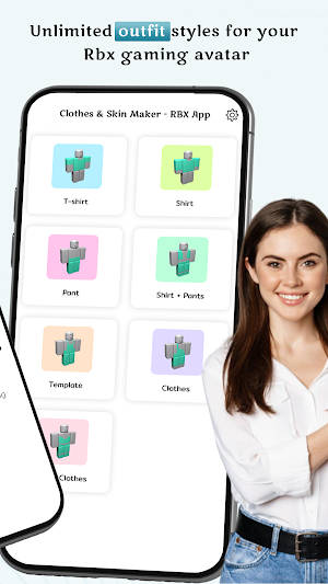 Clothes & Skin Maker - RBX App Screenshot 1