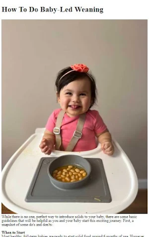Baby Led Weaning Guide Screenshot 0