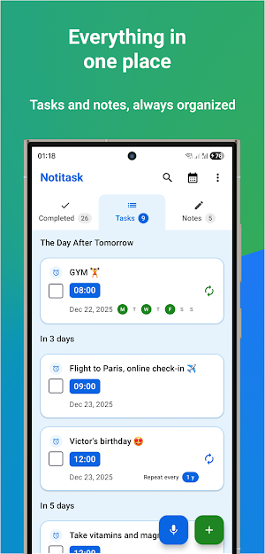 Notitask: Tasks & Reminders Screenshot 0