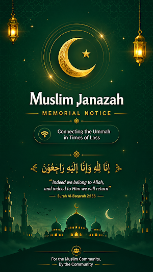 Muslim Funeral Poster Tribute Screenshot 0
