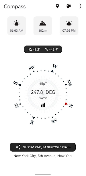 Compass - Precise and Simple Screenshot 1