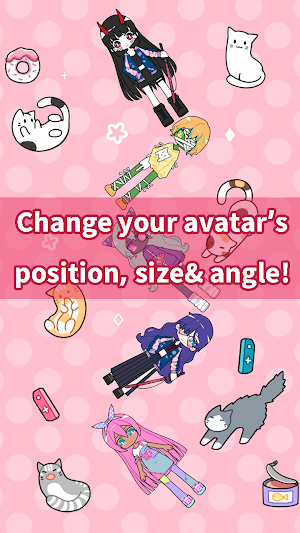 Cute Girl Avatar Maker - Cute Avatar Creator Game Screenshot 2