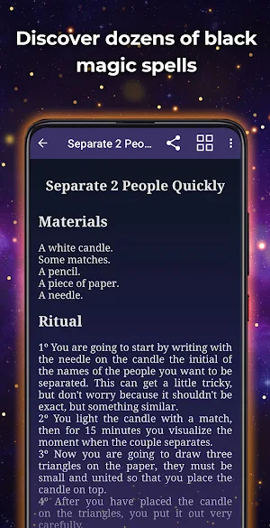 Black Magic Spells - Magical Rituals Screenshot 2