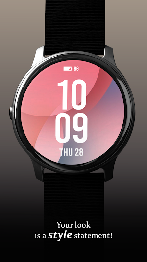 Classic Red Round Watch Face Screenshot 0