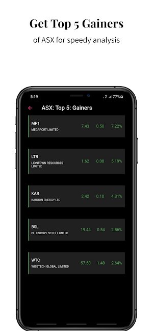 ASX Gainer Loser Screenshot 3