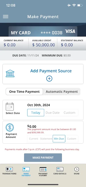 Colony Credit Cards Screenshot 2