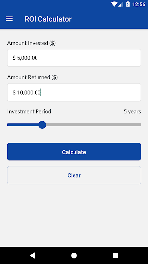 ROI Calculator Screenshot 1