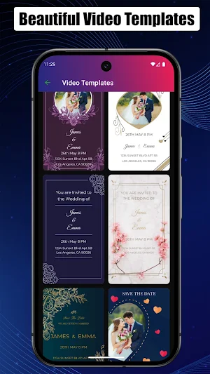 Wedding Video Invitation Maker Screenshot 2