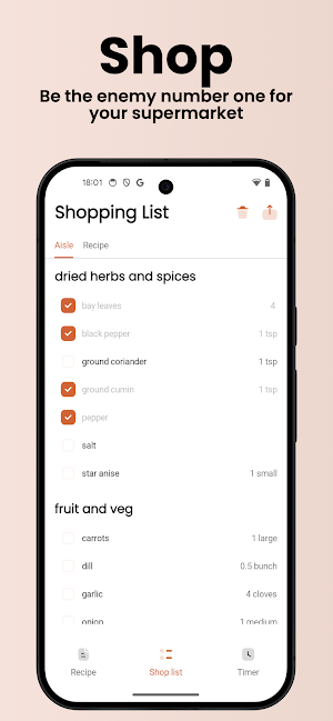 Cook: Cooklang recipe app Screenshot 1